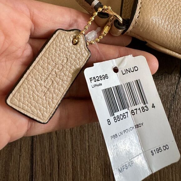 New Coach Leather Foldover Clutch & Pebble leather Crossbody - Picture 15 of 16